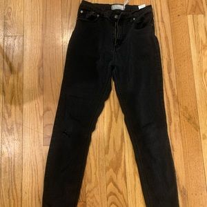 Free People Black Skinny Jeans